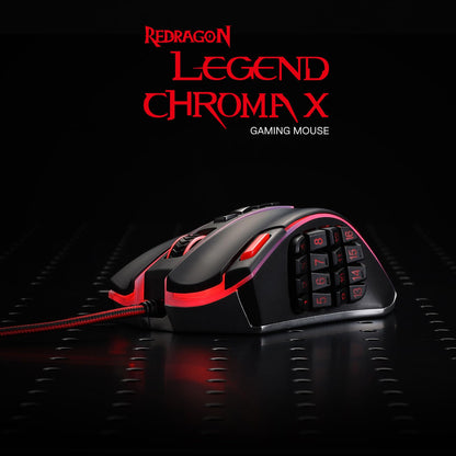Redragon M908 RGB Gaming Mouse with 12 Programmable Buttons
