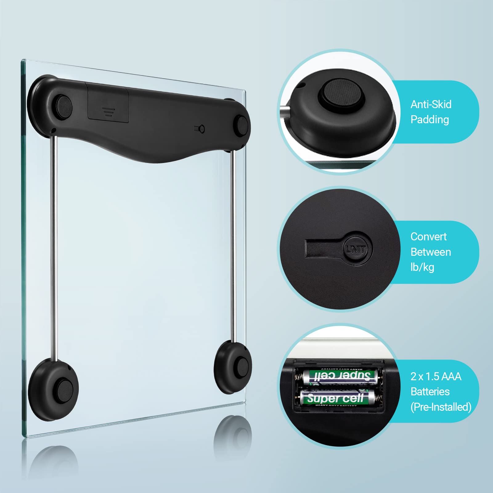 Smart Body Weight Scale with Accurate BMI Tracking