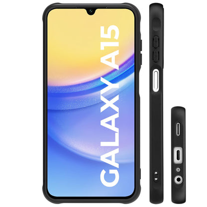 Samsung Galaxy A16 5G Case Black Line Art Floral Rose Pattern Heavy Duty PC