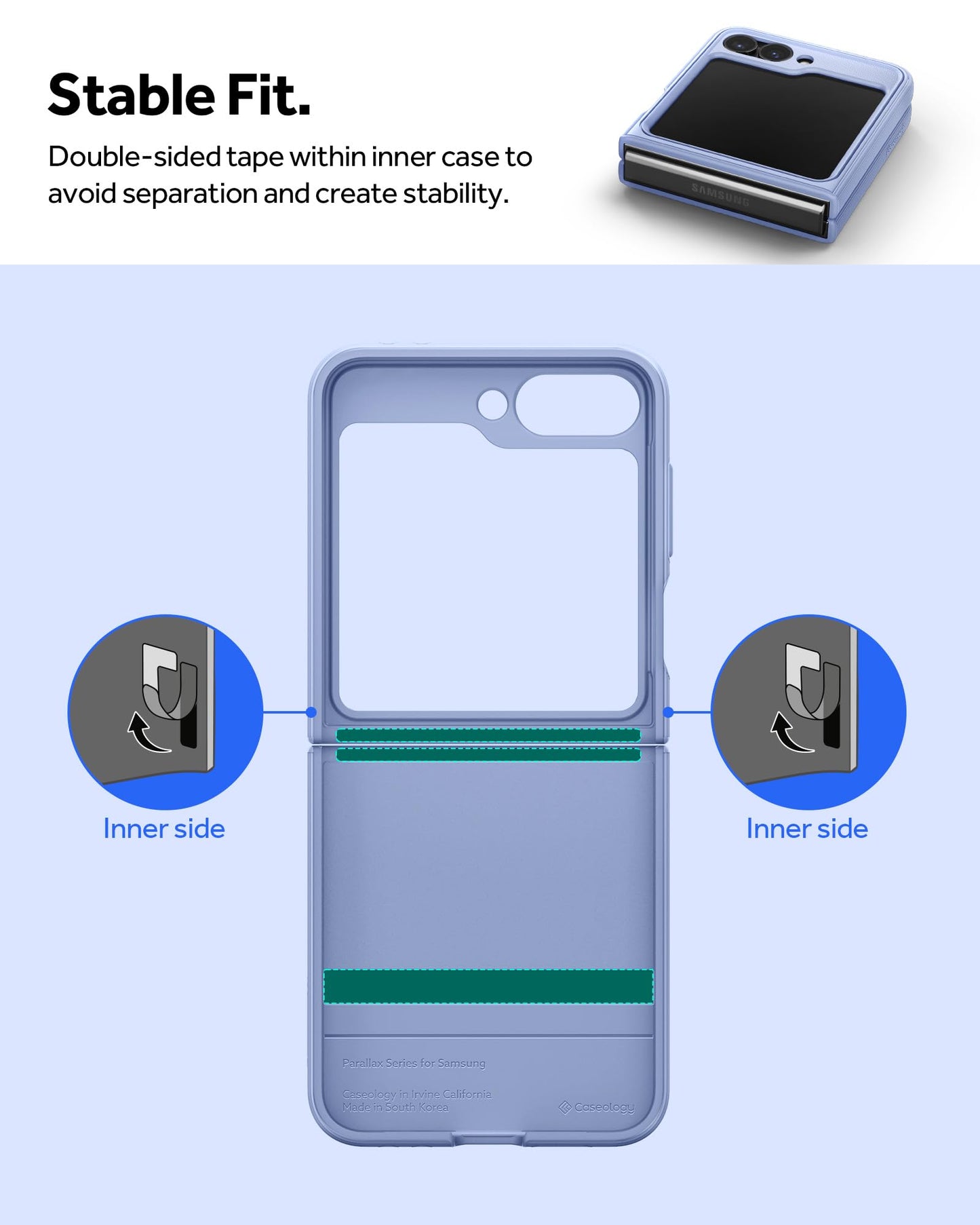 Caseology Parallax Ergonomic Protective Case for Galaxy Z Flip 6