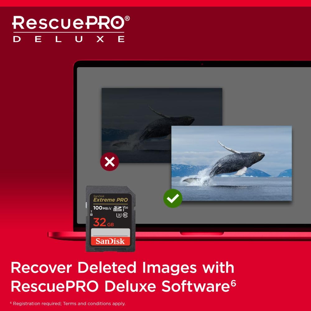 SanDisk 256GB Extreme PRO SD Card for Fast 4K Transfers