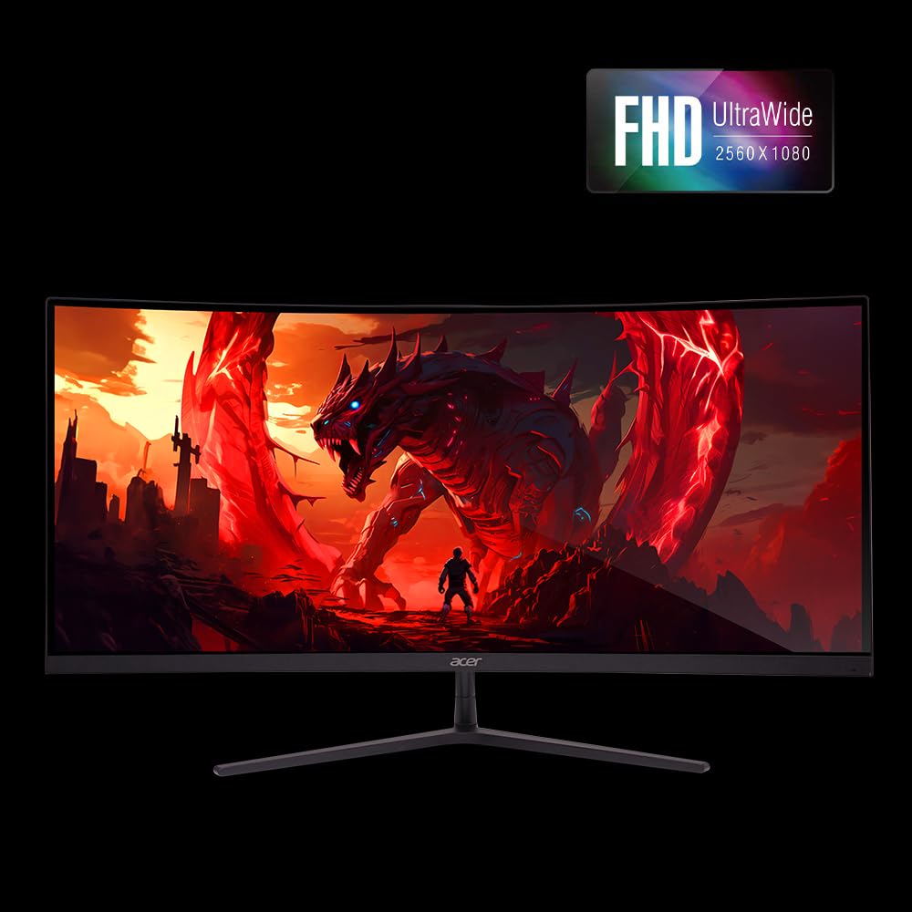 Acer Nitro 27 Inch Curved Gaming Monitor with 165Hz Refresh Rate