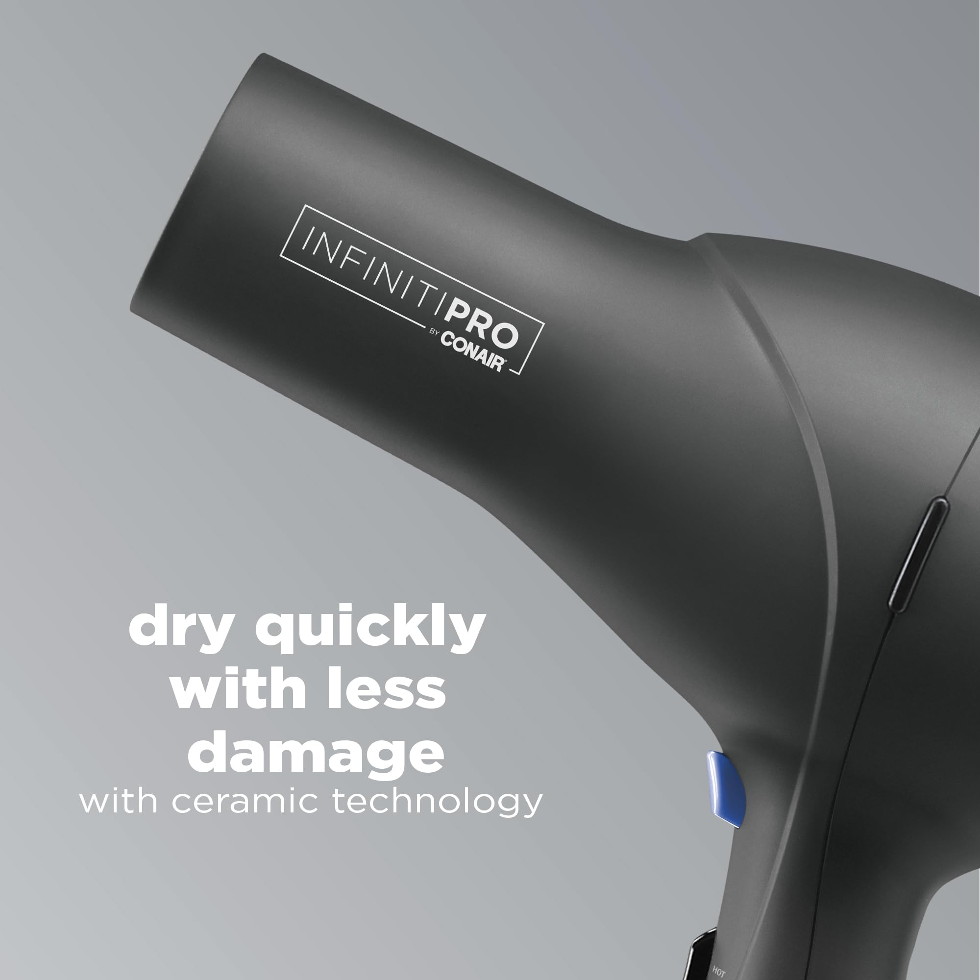 InfinitiPRO Hair Dryer With Diffuser For Faster Drying