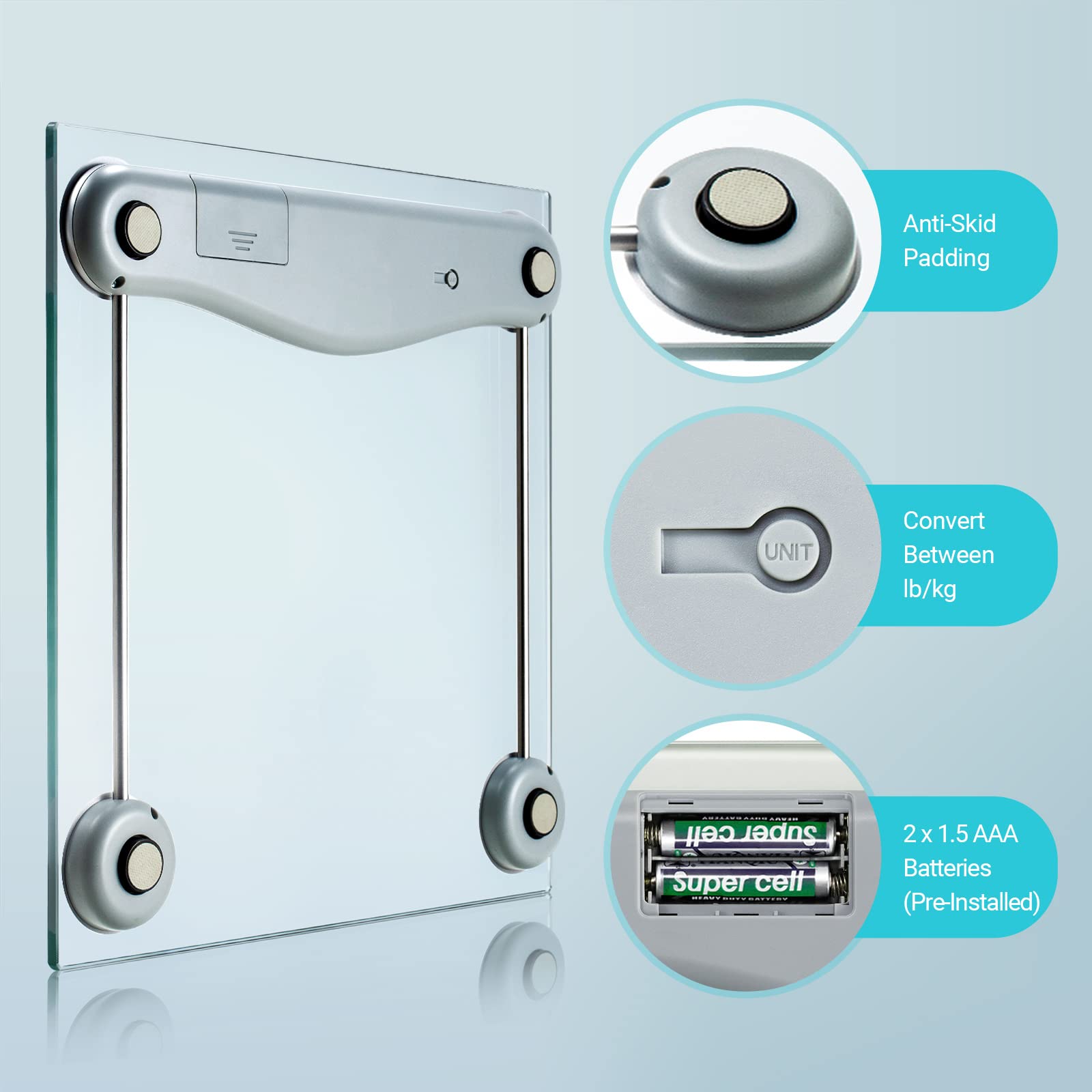 Smart Body Weight Scale with Accurate BMI Tracking