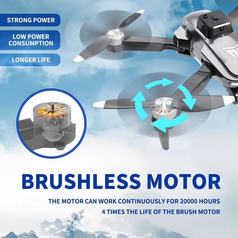4K Foldable Drone with Camera and 40 Minutes Flight Time
