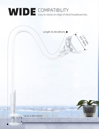 Lamicall Gooseneck Phone Holder for Bed Overhead Mount