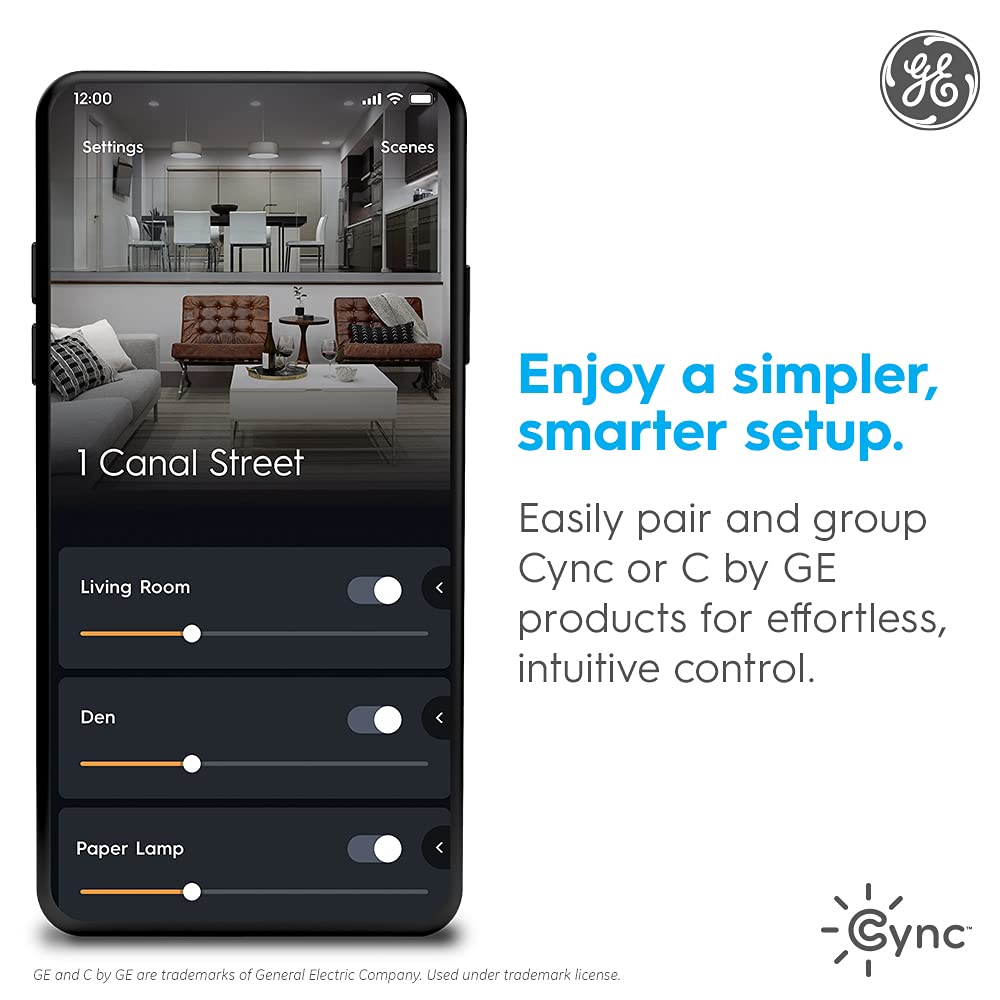 GE CYNC Smart Light Switch No Neutral Wire Required