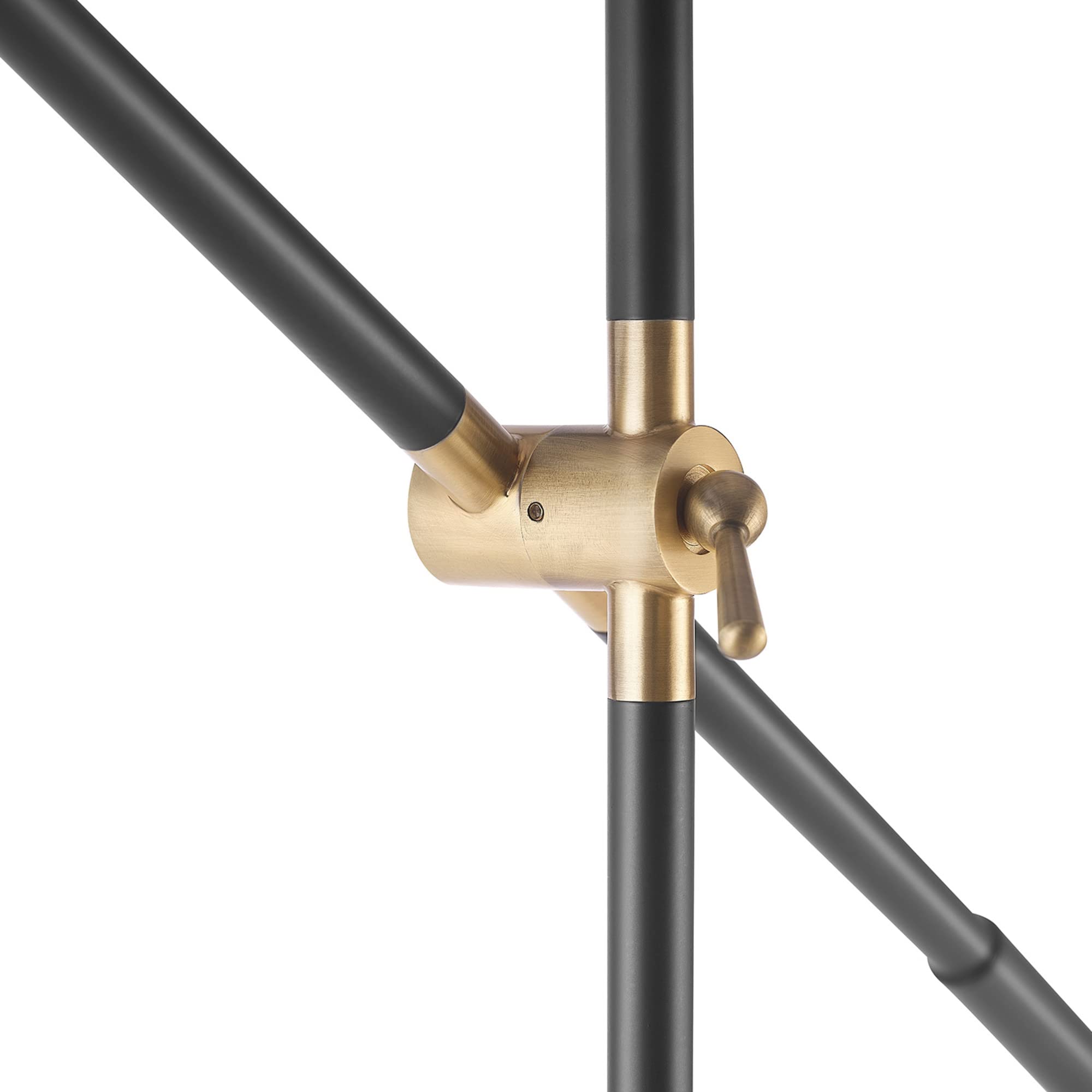 Molly Floor Lamp with Matte Black Finish and Slim Profile