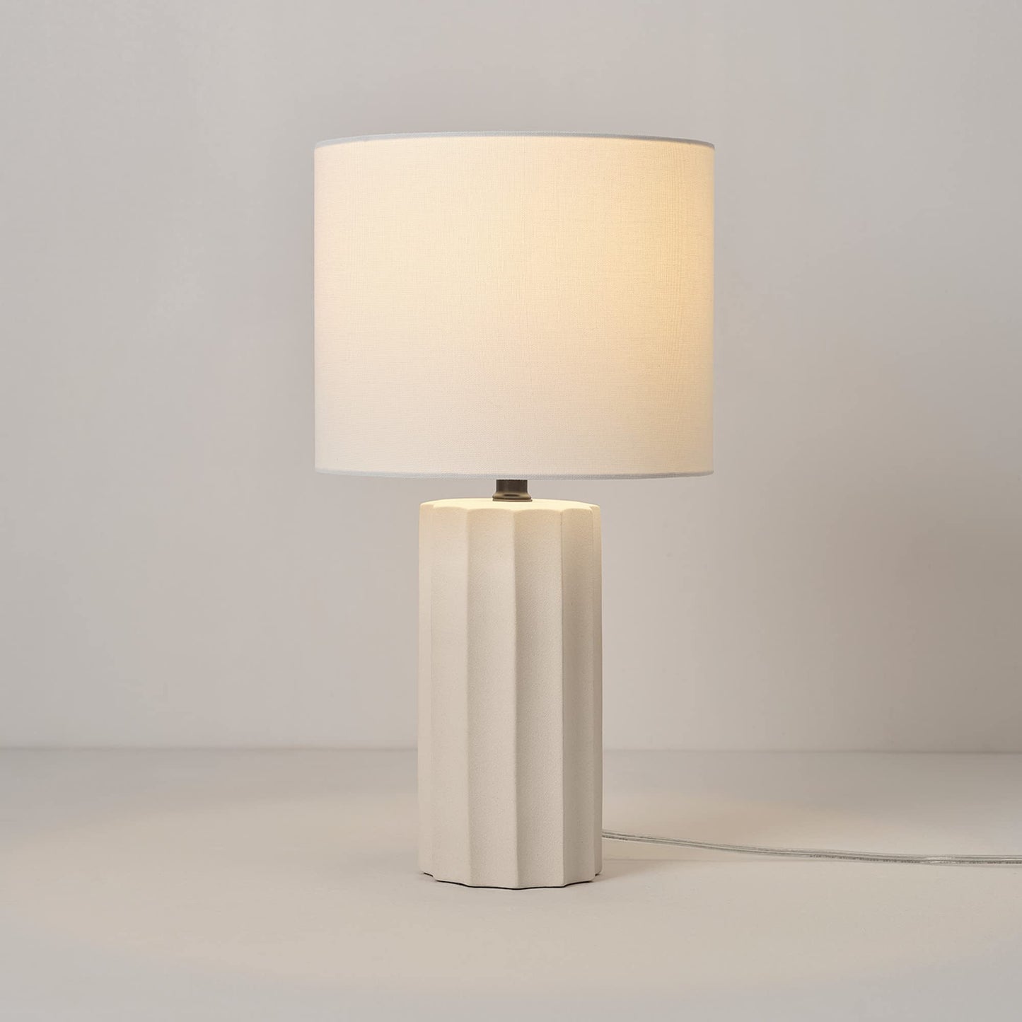 Maya 21 Inch Clear Glass Fillable Table Lamp