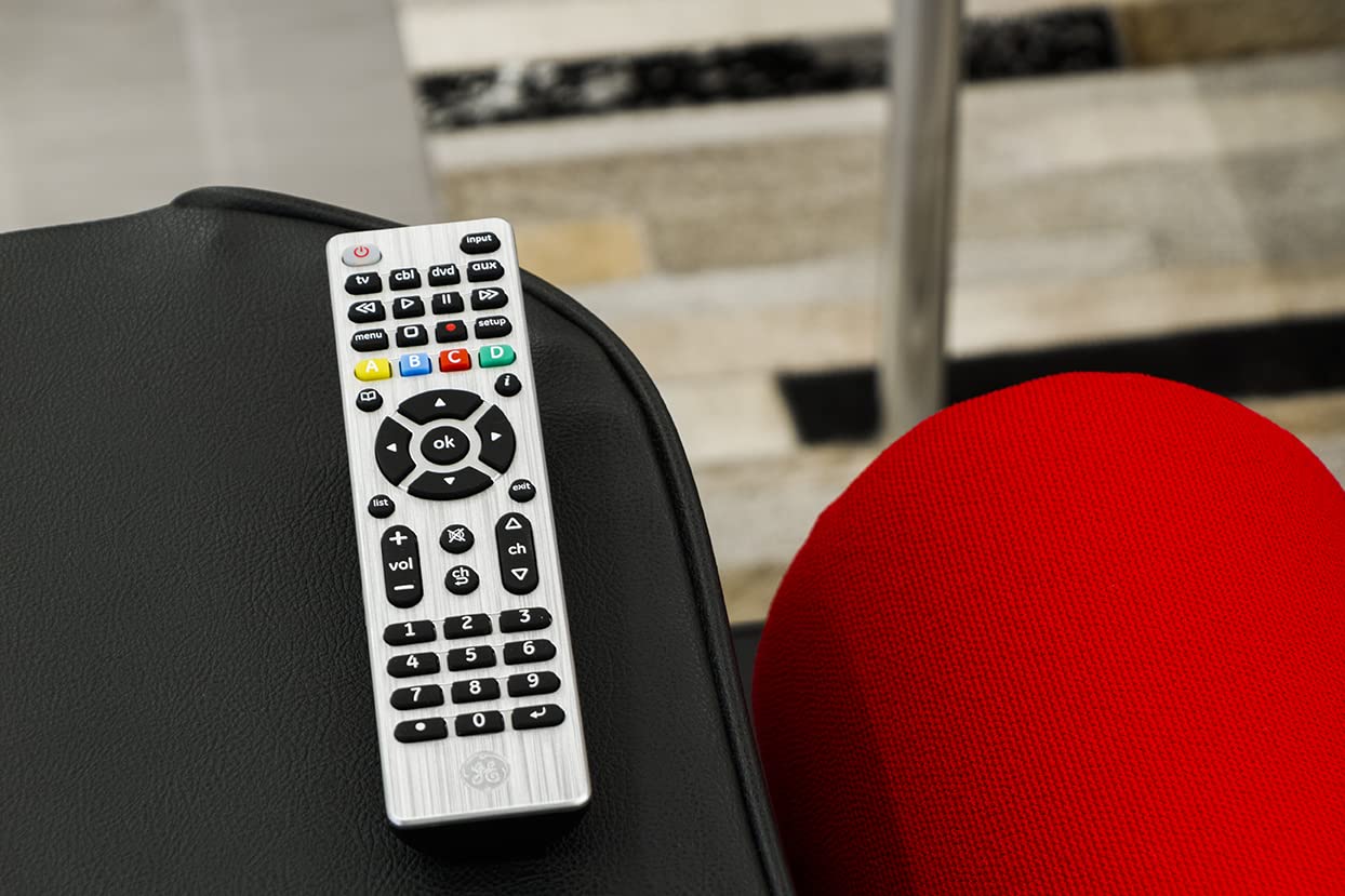 GE Universal Remote Control for 4 Devices Easy Setup