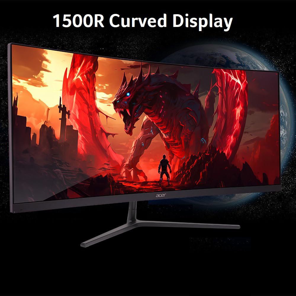Acer Nitro 27 Inch Curved Gaming Monitor with 165Hz Refresh Rate