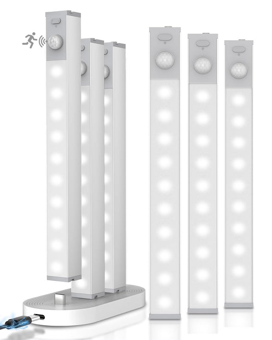 6 Pack LED Under Cabinet Lights Wireless Charging Station
