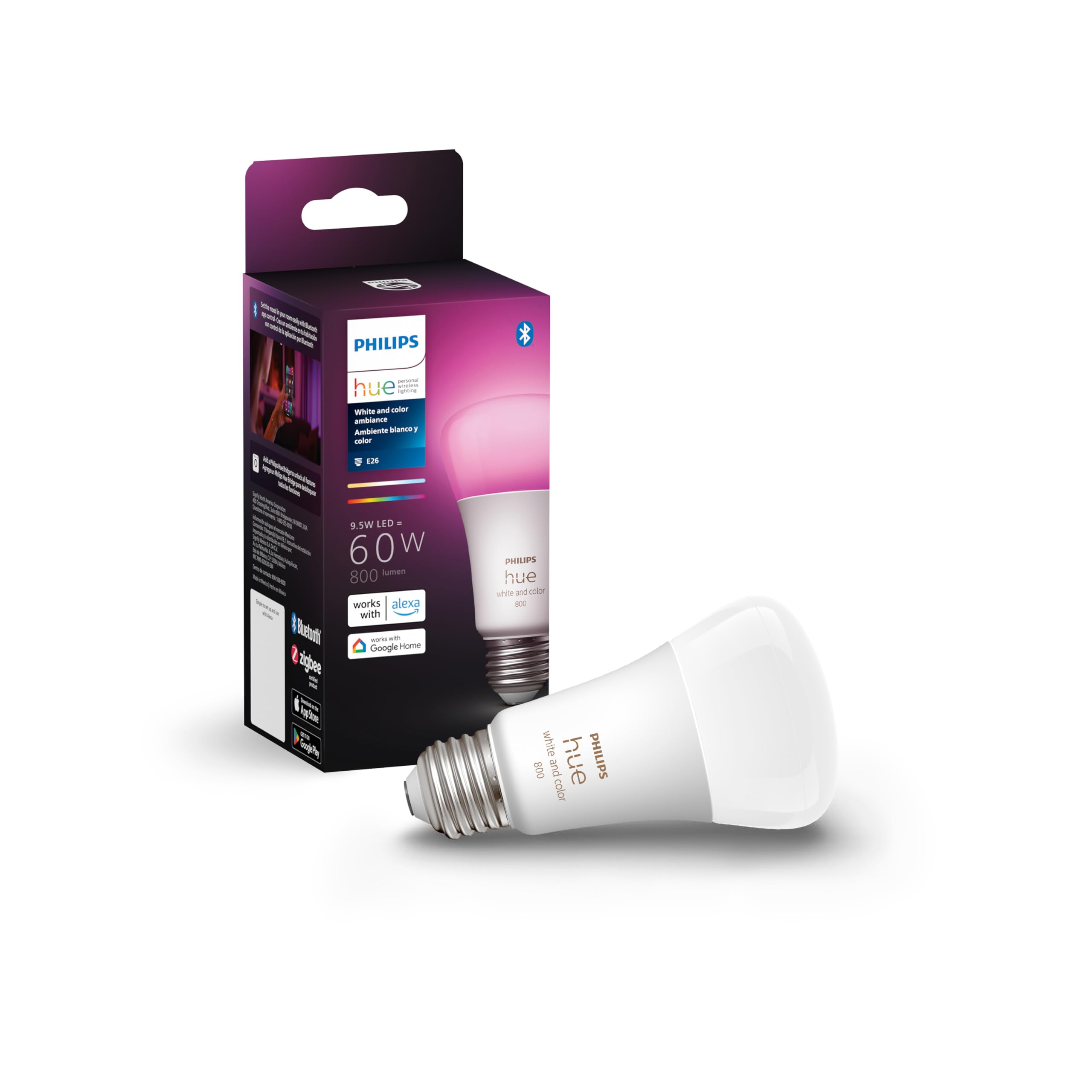 Philips Hue A19 Smart Light Bulb Easy Home Control