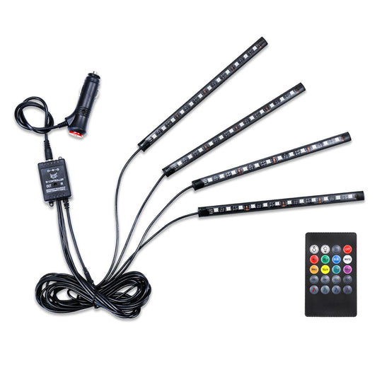 LivTee Smart Car LED Interior Lights USB Port App Control