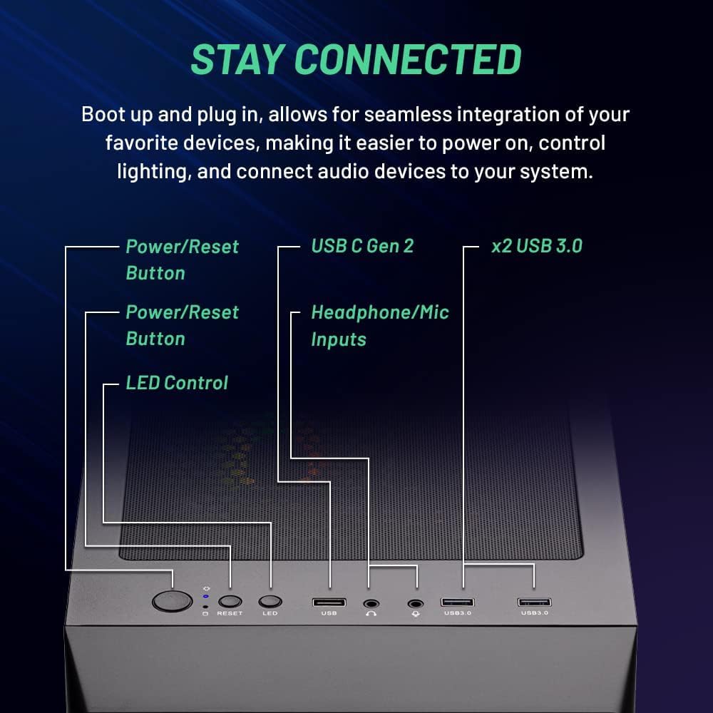 Skytech Nebula Gaming Desktop RTX 3050 Fast Performance