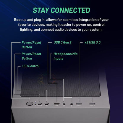 Skytech Nebula Gaming Desktop RTX 3050 Fast Performance