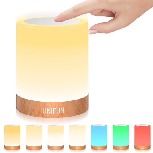 Night Light Touch Lamp Bedside Rechargeable RGB Dimmable