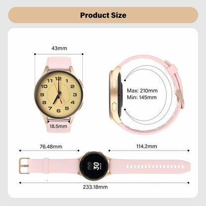 Smart Watch For Women With Alexa Health Tracking AMOLED