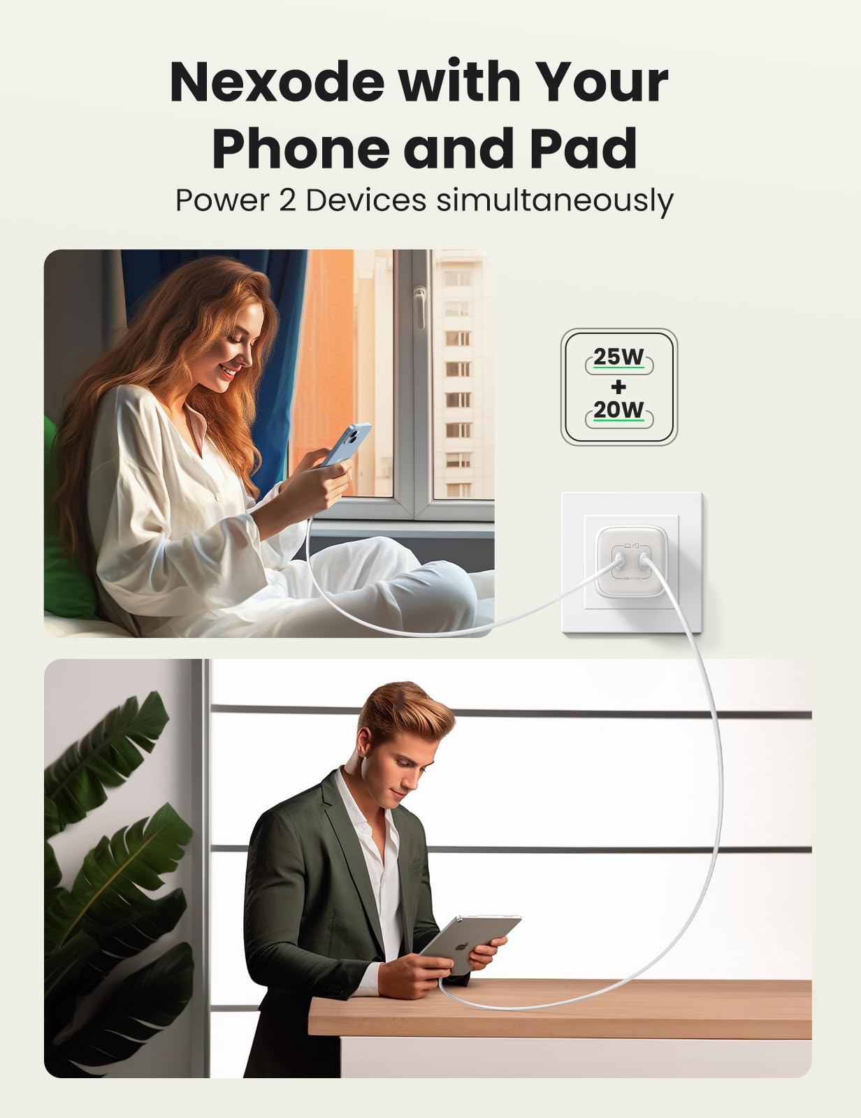 UGREEN 45W USB C Charger Fast Charging for Devices