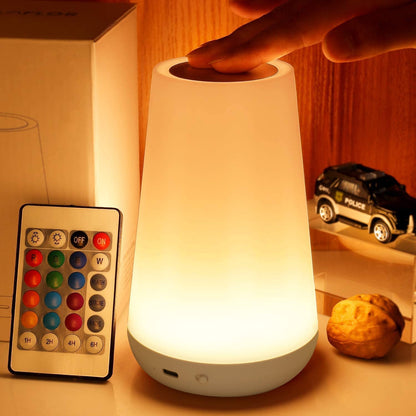 THAUSDAS Dimmable Touch Night Light RGB Colors For Bedroom