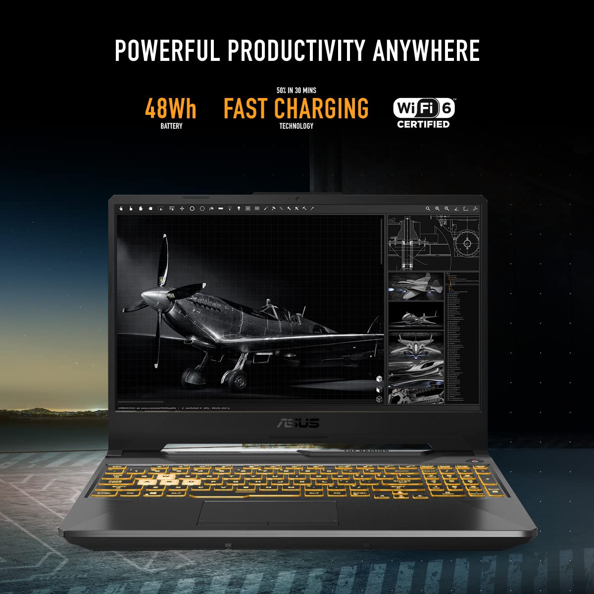 ASUS TUF Gaming A14 Laptop with High Performance Display