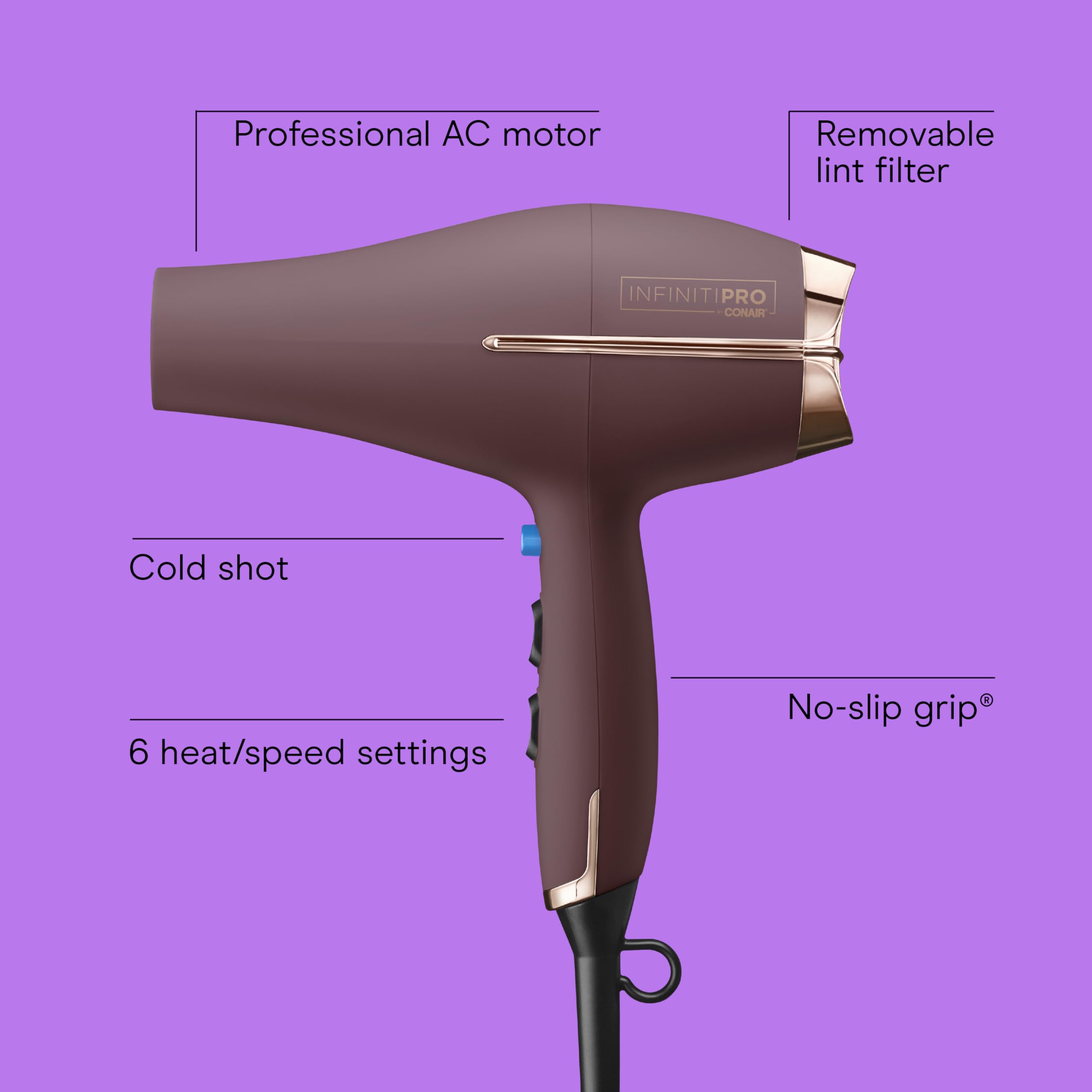 InfinitiPRO Hair Dryer With Diffuser For Faster Drying