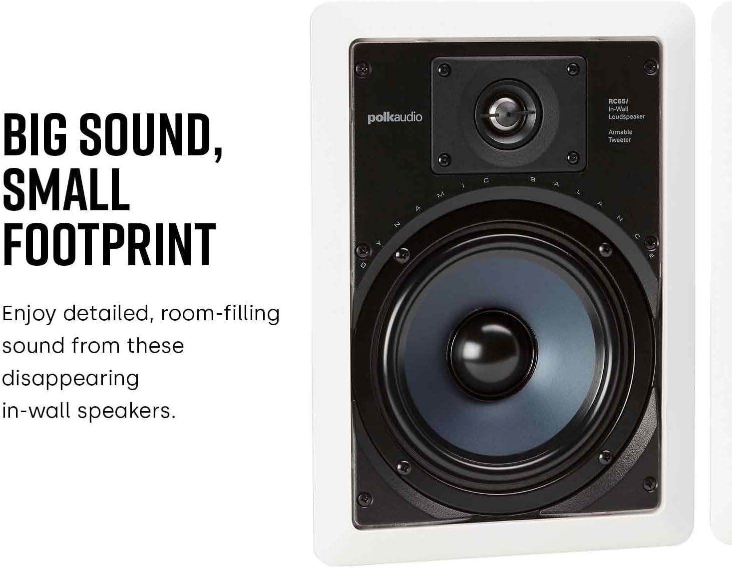 Polk Audio RC80i In Ceiling Speakers with Immersive Sound