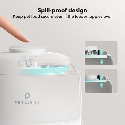 Smart Wi-Fi Cat Feeder with 30 Day Battery Life