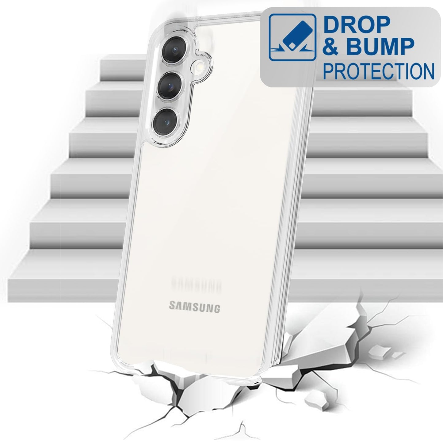 Tenoc Clear Case For Samsung Galaxy S22 6 Inch Non Yellowing Protective Bumper