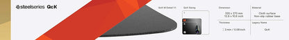 SteelSeries QcK Edge Gaming Mouse Pad Durable Smooth Surface