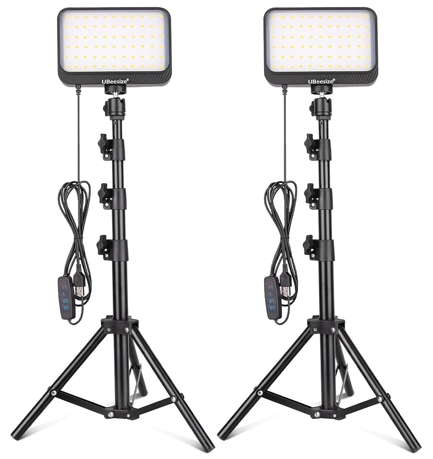 Dimmable LED Video Light Kit for Enhanced Shooting