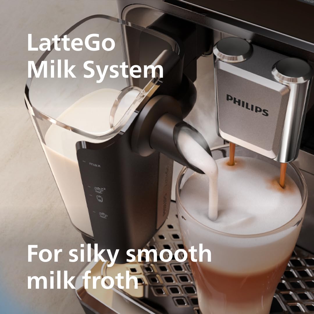Philips 4400 Fully Automatic Espresso Machine with LatteGo