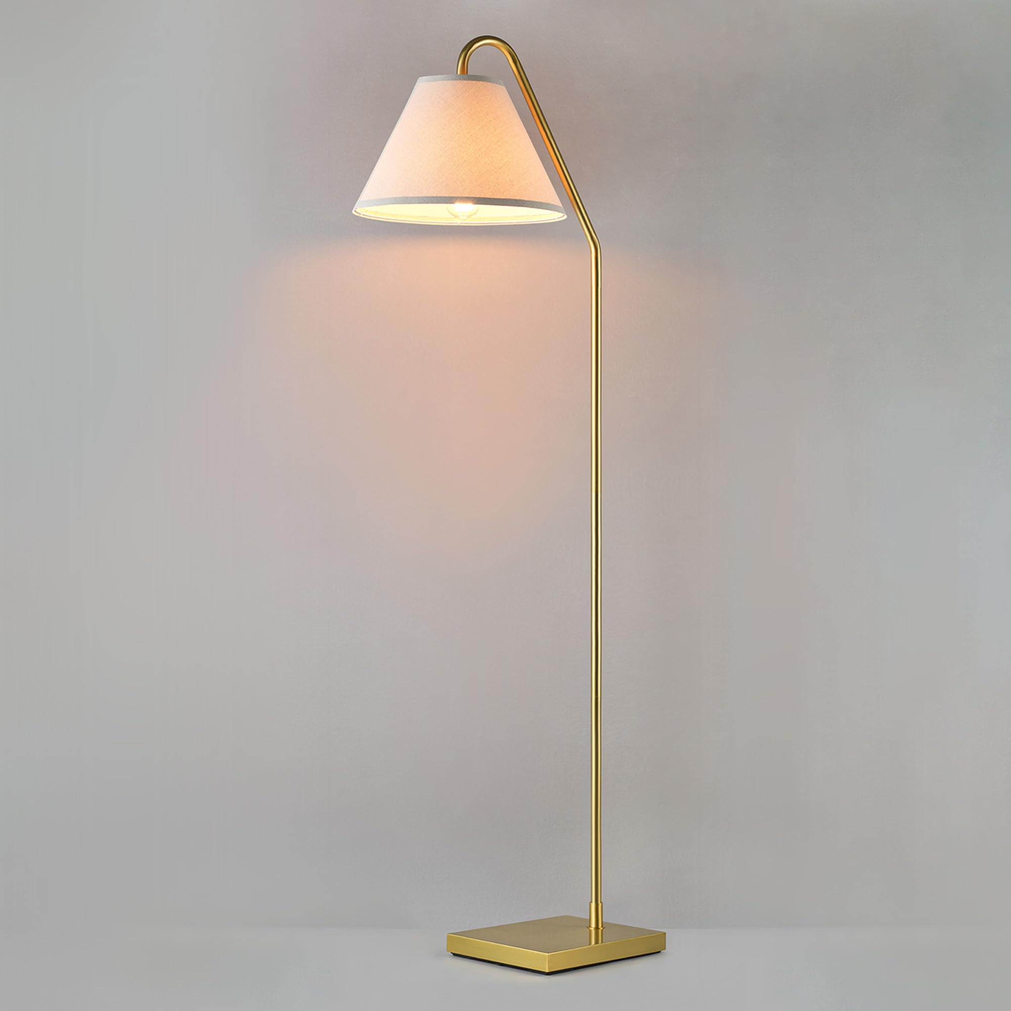 Modern 58 Inch Floor Lamp with Geometric Design