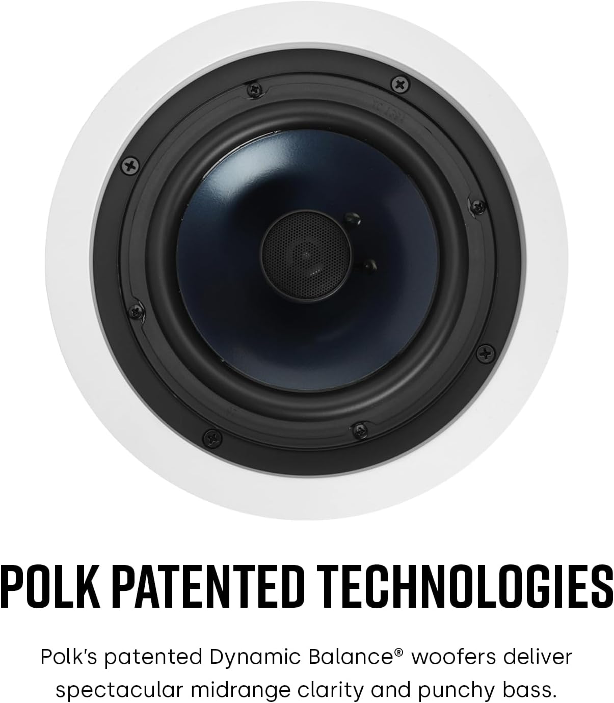 Polk Audio RC80i In Ceiling Speakers with Immersive Sound