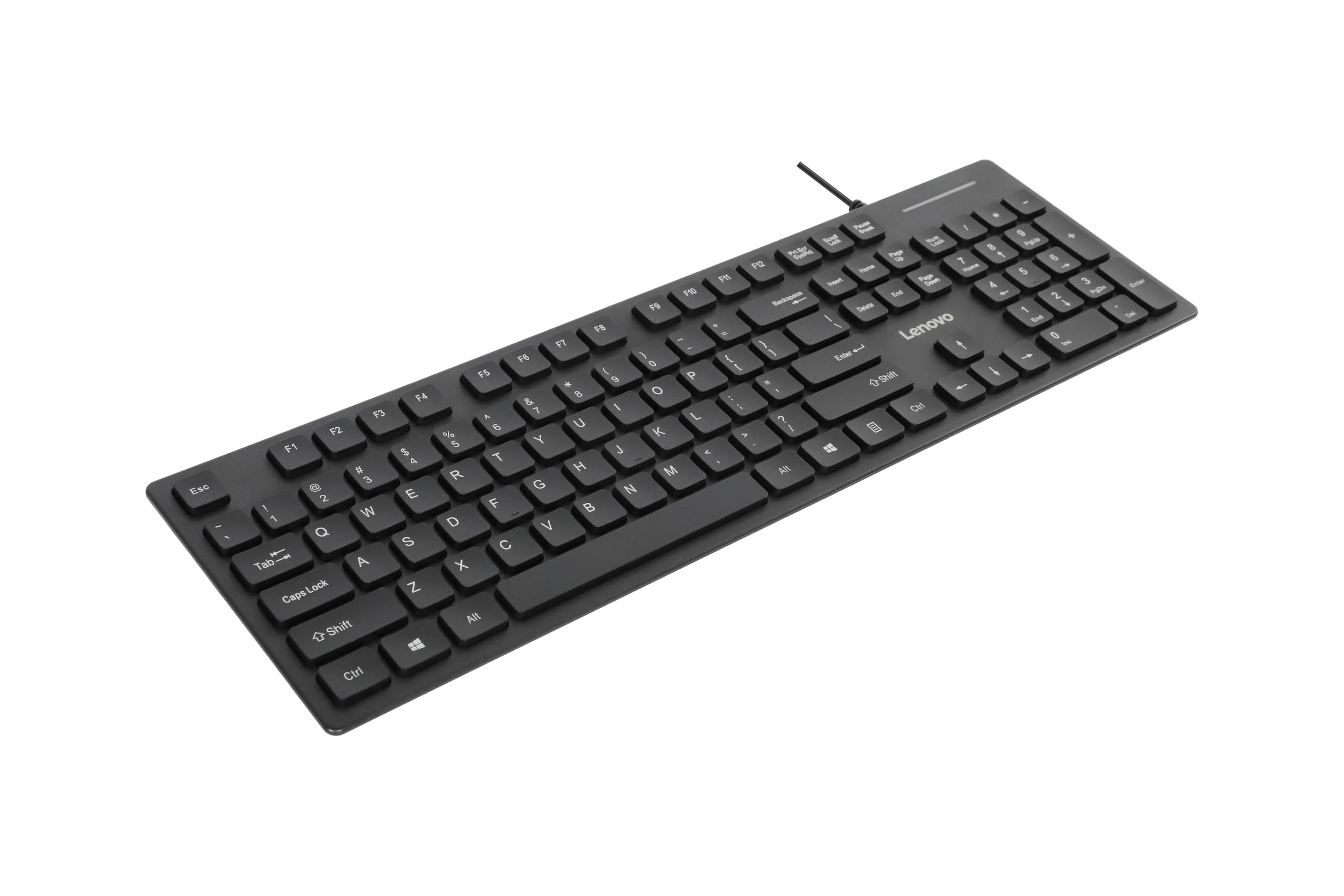 Lenovo 300 USB Keyboard Ergonomic Design for Comfortable Typing
