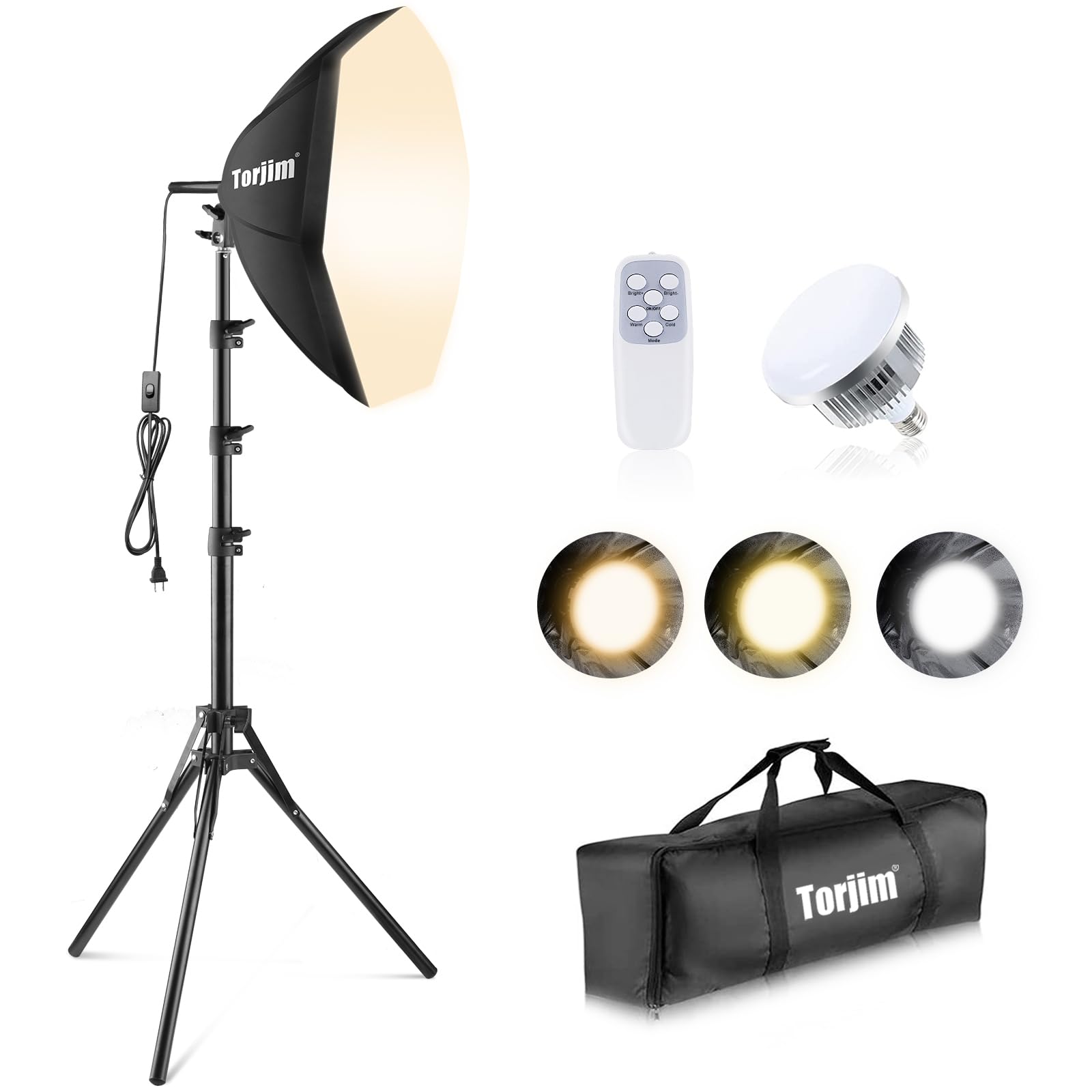 Professional Softbox Lighting Kit for Photography and Video