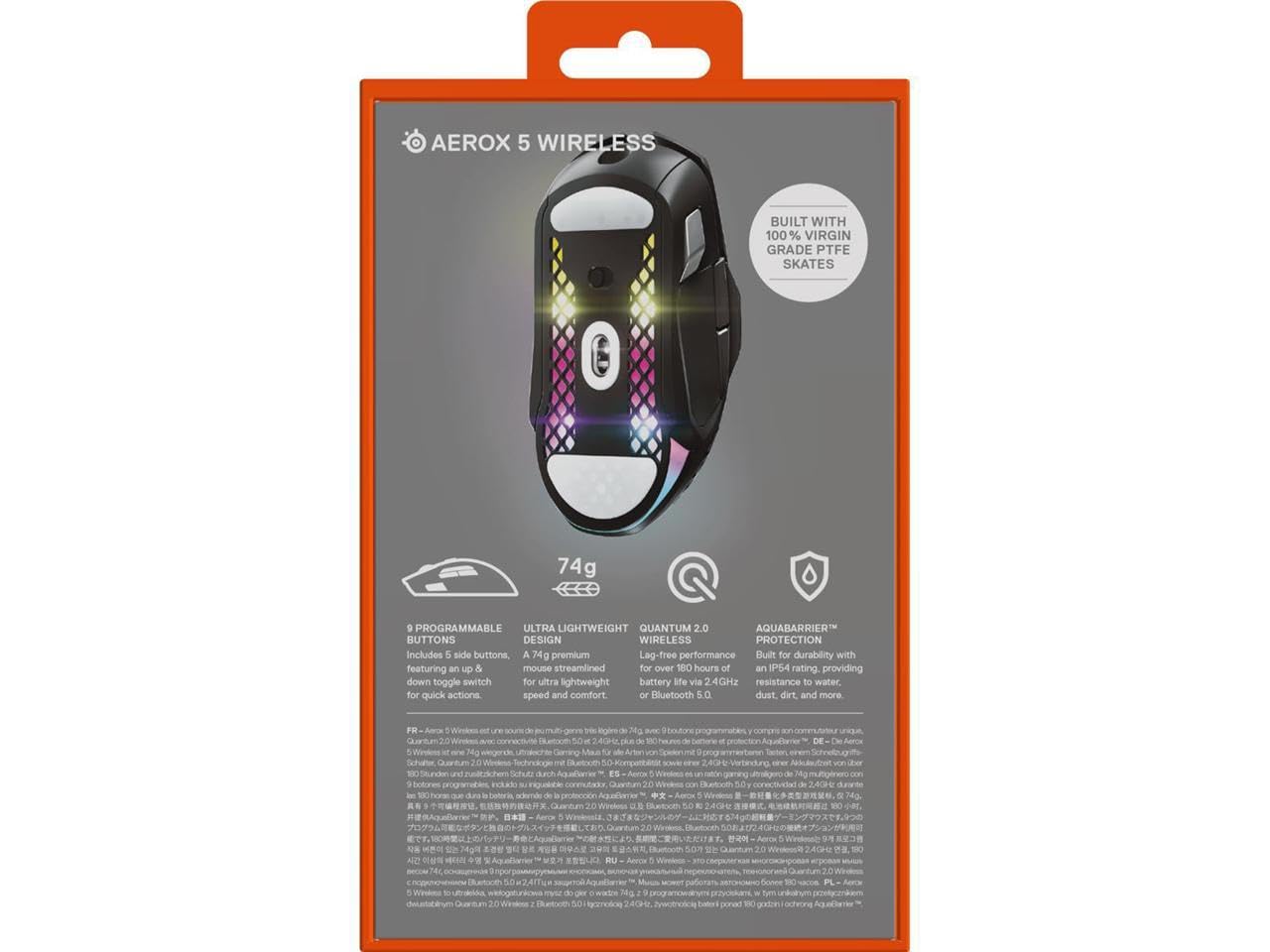 SteelSeries Aerox 5 Lightweight RGB Gaming Mouse