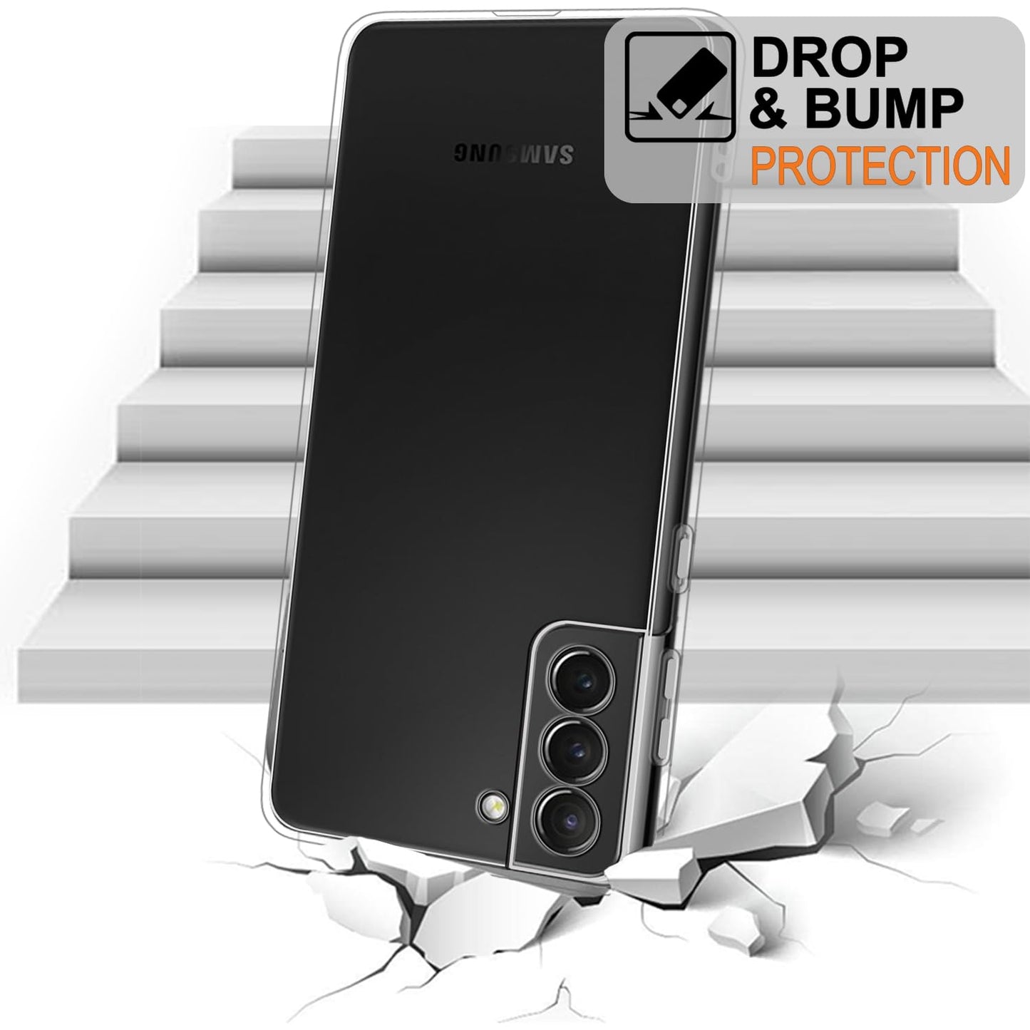 Tenoc Clear Case For Samsung Galaxy S22 6 Inch Non Yellowing Protective Bumper