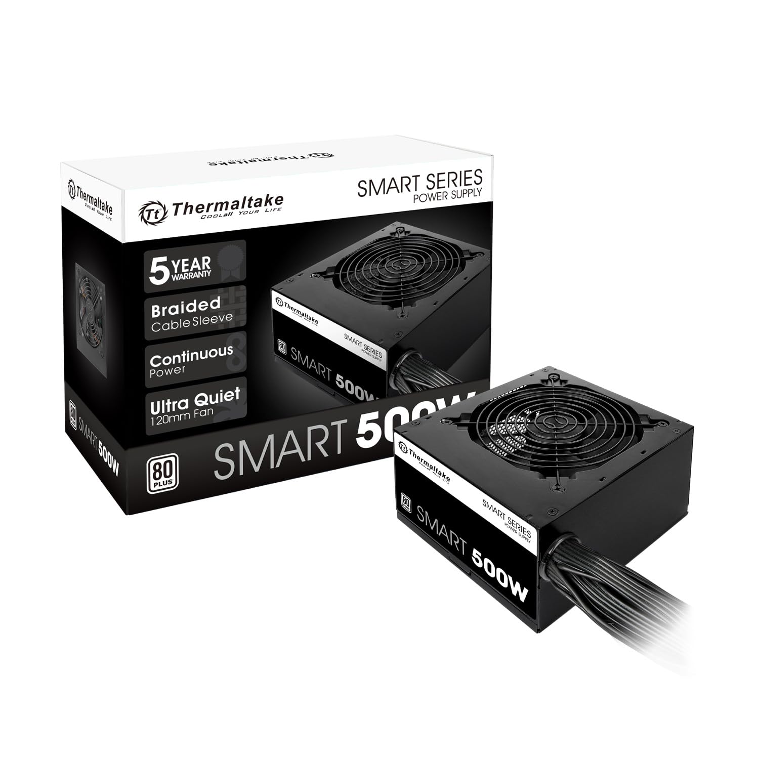 Thermaltake Smart 500W Power Supply with Quiet Fan