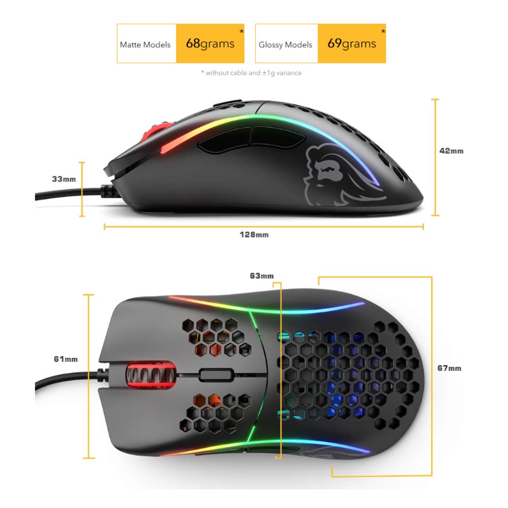 Glorious Model O Superlight Gaming Mouse for Precision
