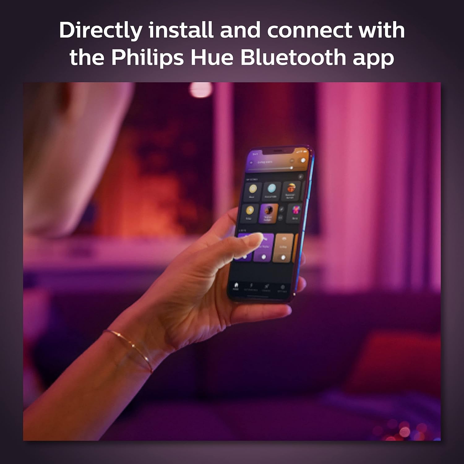 Philips Hue Smart LED Downlight 4 Pack With Color Control