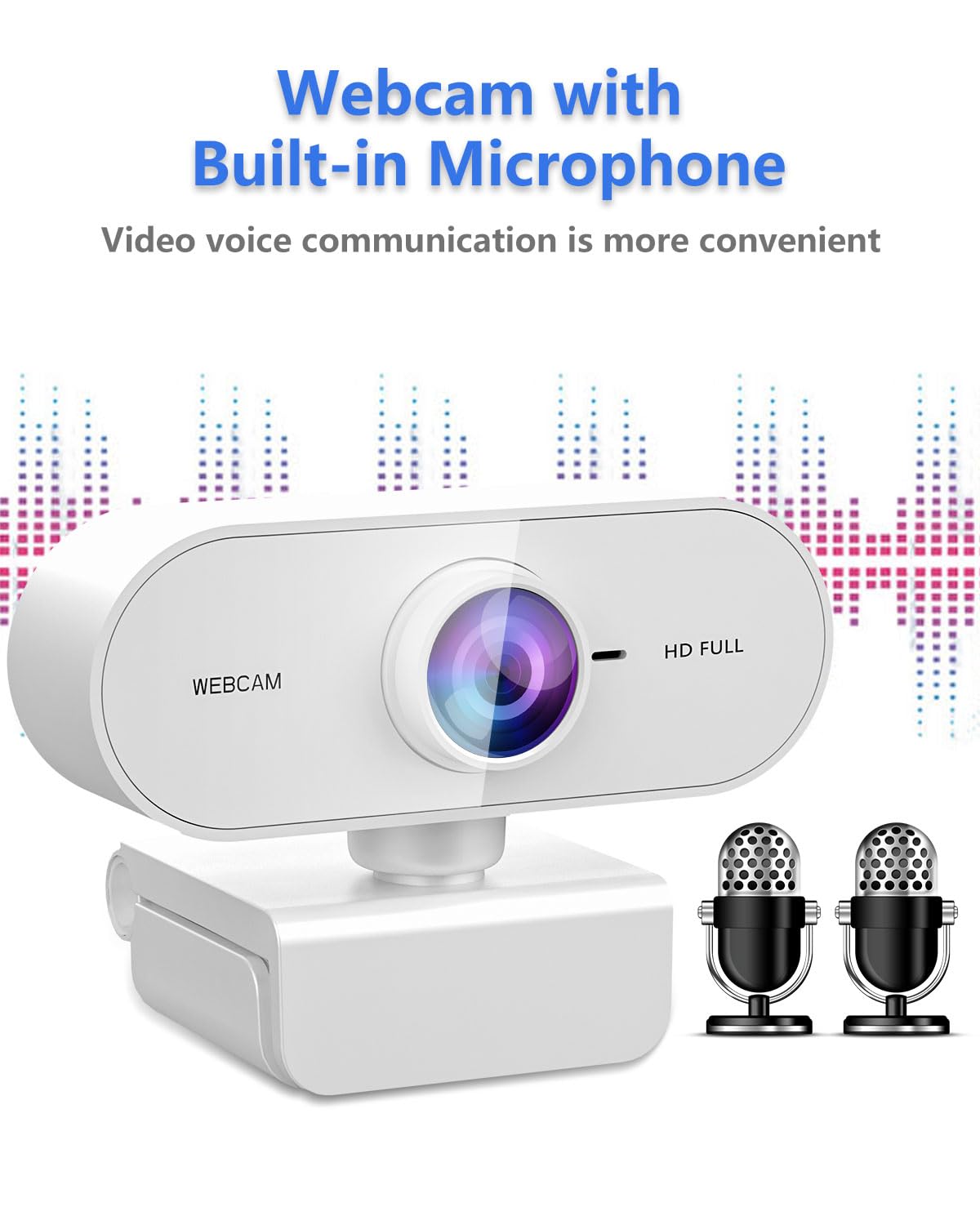 1080P HD Webcam with Microphone for PC Mac Laptops YouTube