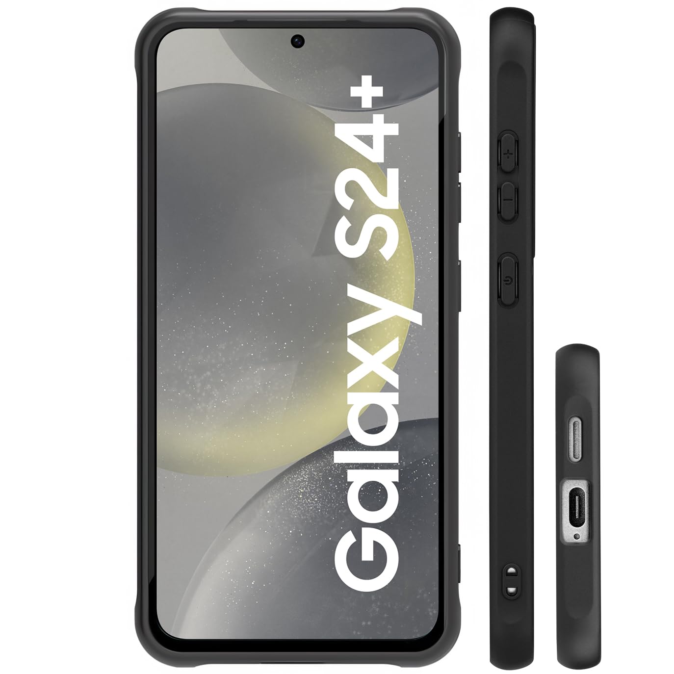 Samsung Galaxy A16 5G Case Black Line Art Floral Rose Pattern Heavy Duty PC