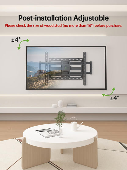 USX Mount Full Motion TV Wall Mount for 42 to 86 Inch TVs