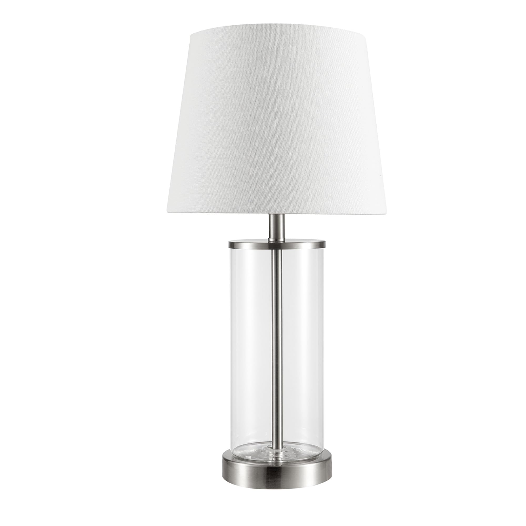 Maya 21 Inch Clear Glass Fillable Table Lamp