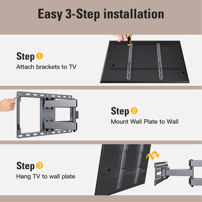 Mounting Dream Full Motion TV Wall Mount 32 To 65 In MD2380