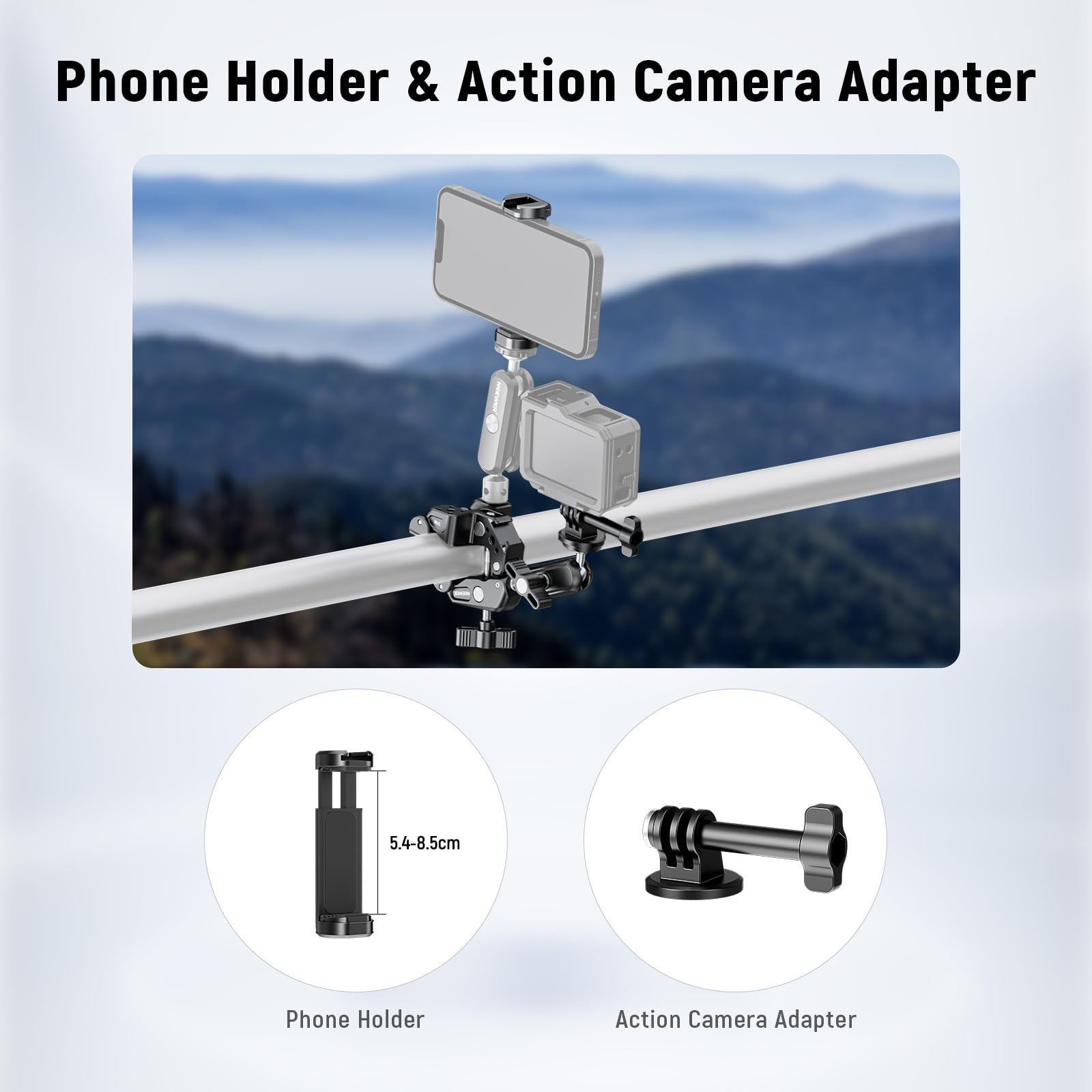 Neewer Super Clamp with Dual Ballhead Magic Arm
