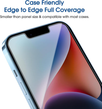 AmFilm Essential 9H Plus Tempered Glass Screen Protector For iPhone 14 13 Pro