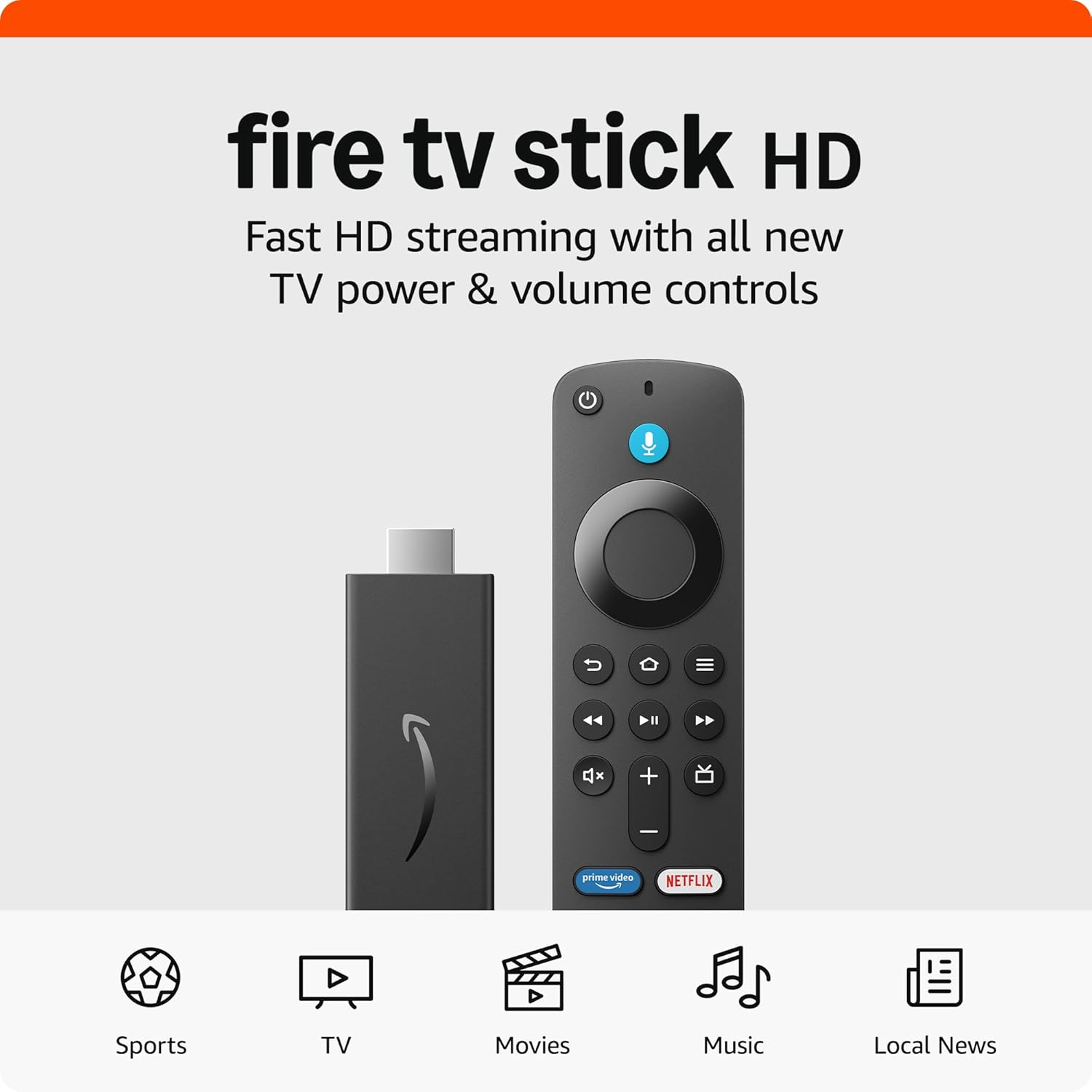 Amazon Fire TV Stick HD with Alexa Voice Remote