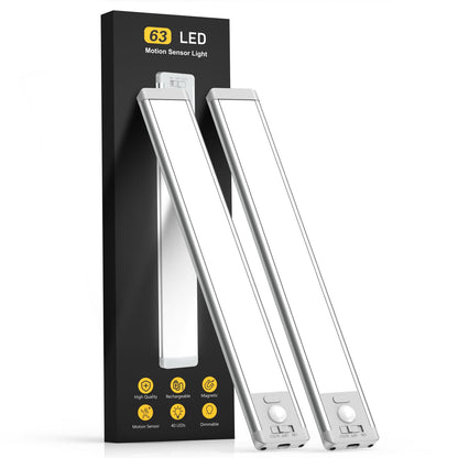 Rechargeable Motion Sensor Under Cabinet Lighting 2 Pack